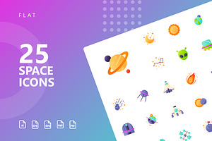 Space Flat Icons