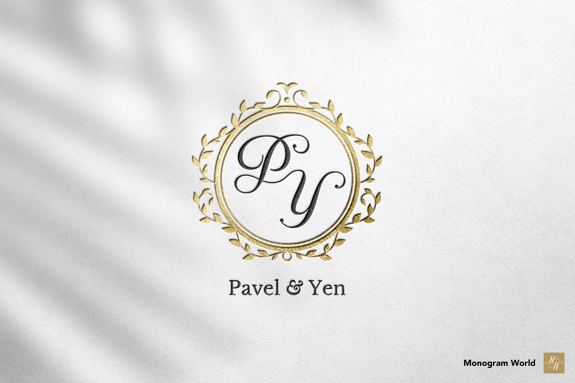 Wedding Monogram PY, a Branding & Logo Template by Monogram World