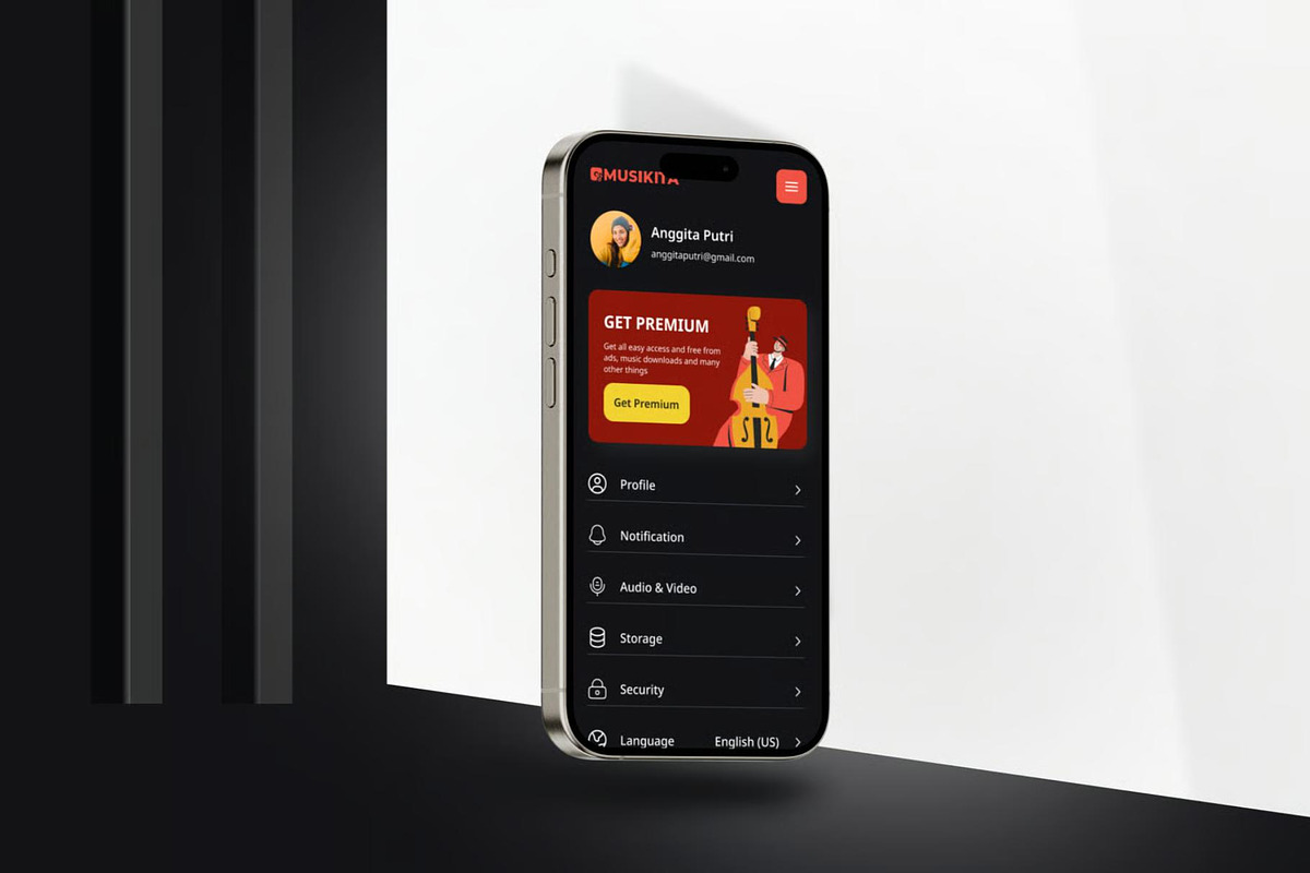 Musikita Music Player Mobile App UI, an UI Kit Template by Lumina_ui_ux202 (Photo 5 of 7)