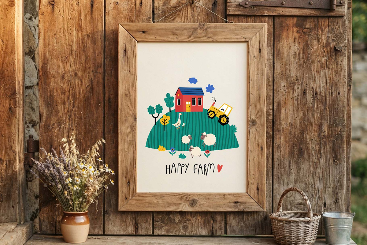 Kids Farm Pattern & Illustration, an Animal Illustration by Irina Ostapenko (Photo 2 of 5)