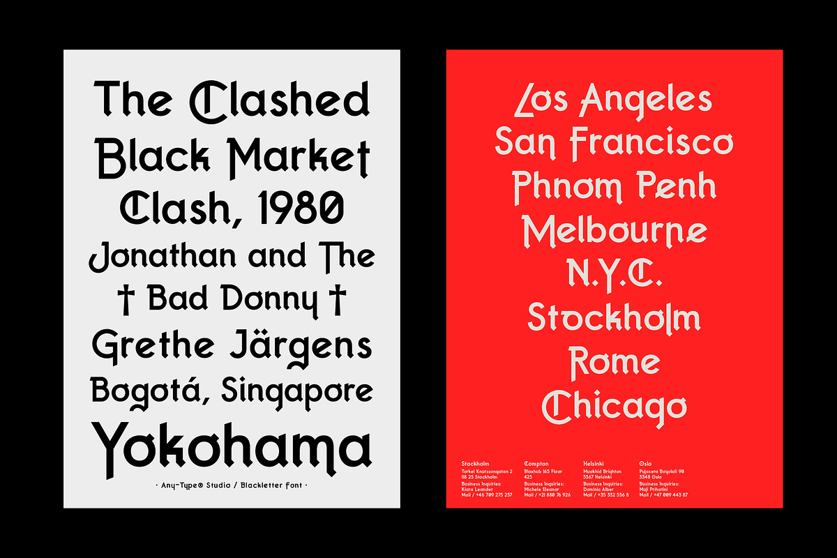 Comrades Blackletter Font, a Blackletter Font by Any-Type® Foundry (Photo 7 of 12)