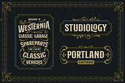 Hermona Vintage + Extras, a Serif Font by Arterfak Project (Thumbnail 4 of 13)