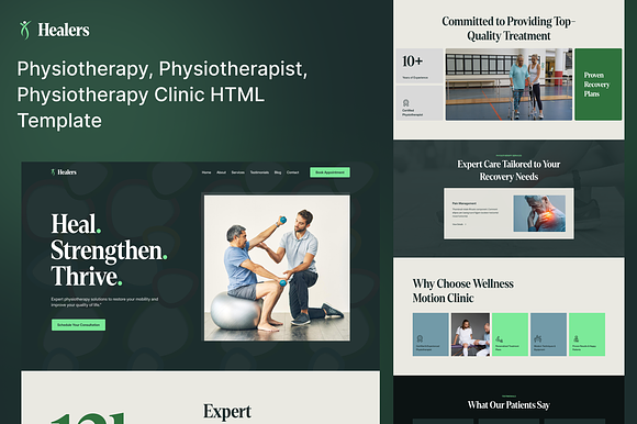 Healers, Physiotherapy HTML Template preview 6