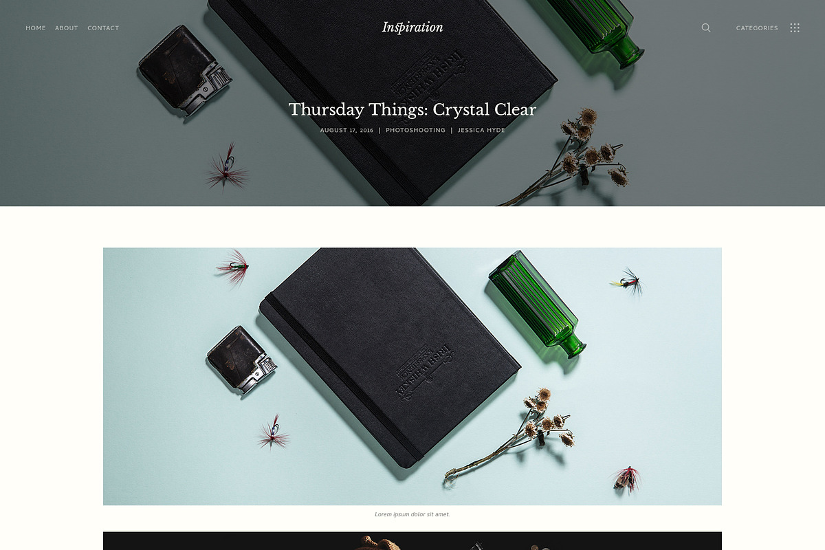 Inspiration — Lifestyle Blog PSD, a Templates & Theme by ScienteCraft (Photo 18 of 47)