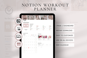 Notion Workout Tracker Editable