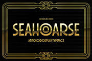 Seahoarse Art Deco Display Fonts, a Font by Juru Rancang Studio (Thumbnail 1 of 8)