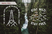 Drifter Font & Buildable Logo-Kit, a Sans Serif Font by The Forge Type Co (Thumbnail 7 of 7)