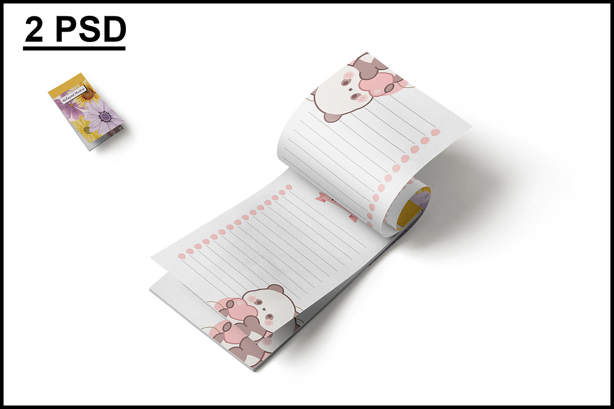 Notepad Mockup, a Books & Magazine Mockup by mockupbuys (Photo 1 of 5)