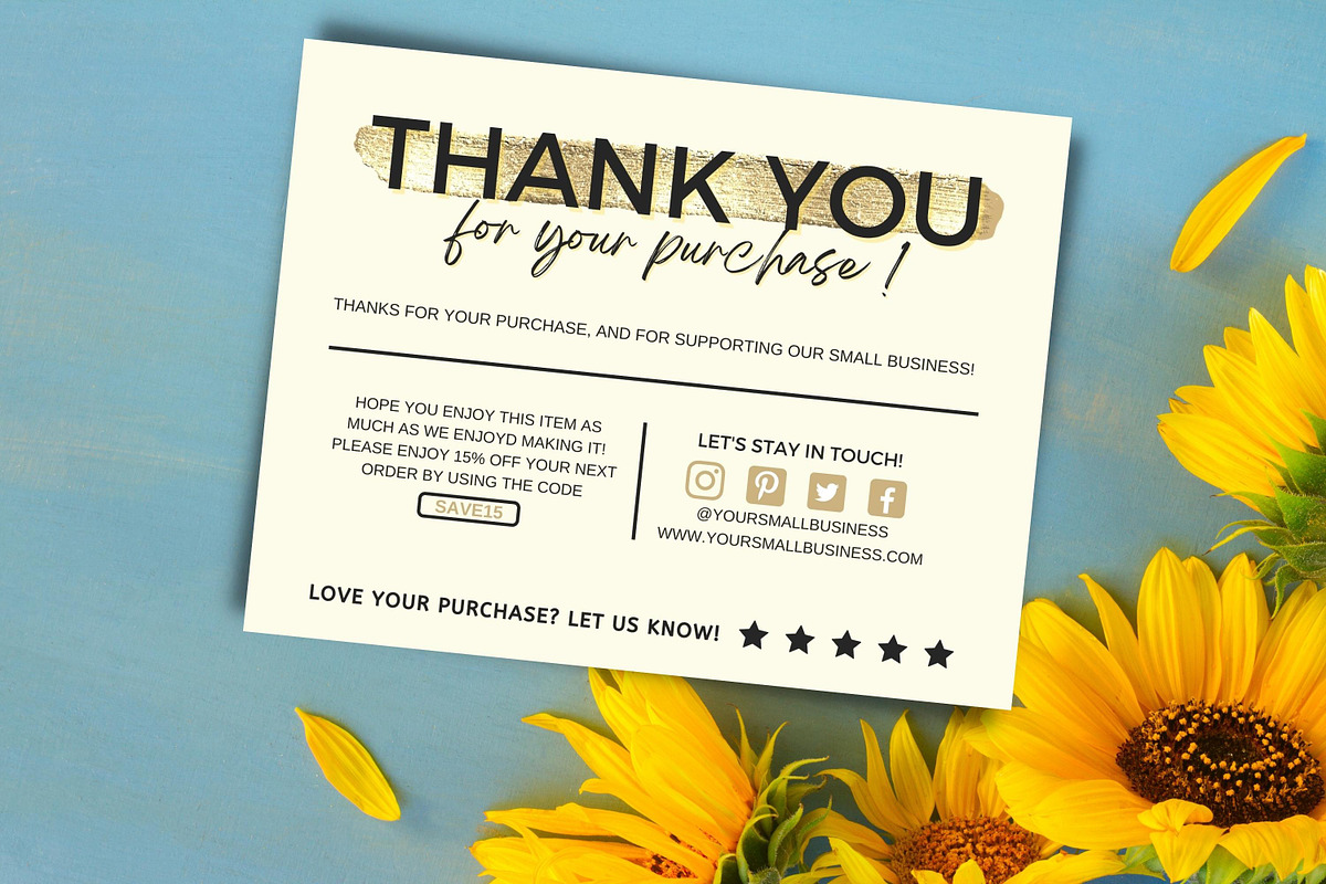 Thank You Card For Small Business #8, a Flyer Template by Oskar Wantopi (Photo 2 of 3)