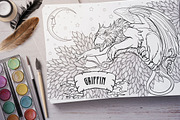 BESTIARY - Coloring Book, a Decorative Illustration by AntonPix Studio (Thumbnail 11 of 20)