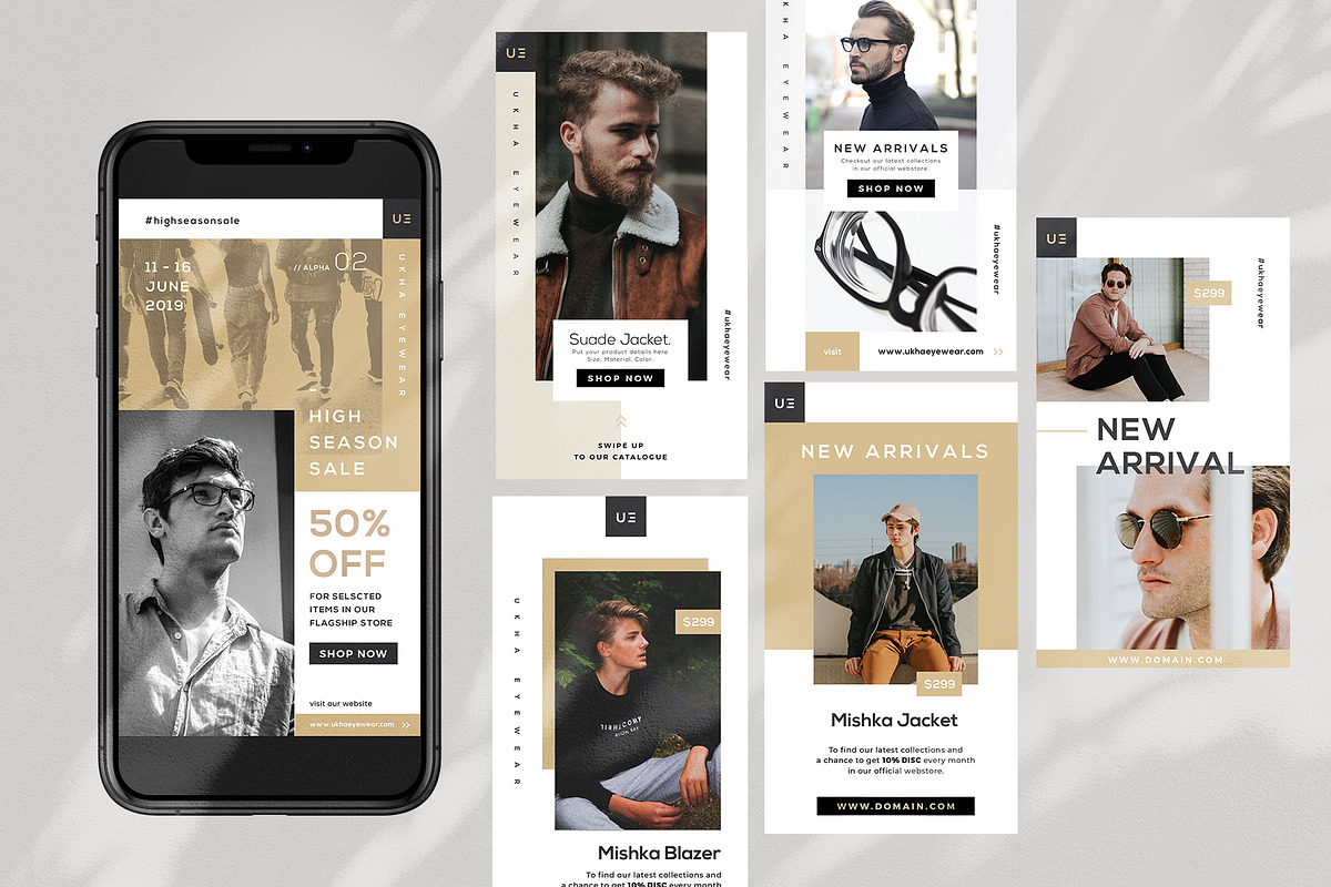 Fashion Instagram Stories, a Social Media Template by rubirubiko (Photo 2 of 6)