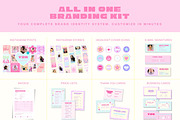 Y2K Vibes Branding Starter Kit Canva, a Branding & Logo Template by Hell Yeah Designs (Thumbnail 5 of 20)