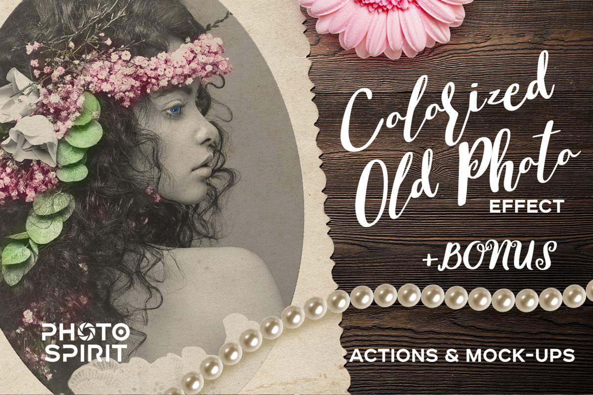 Colorized Old Photo Effect Photoshop, an Action Add-On by PhotoSpirit (Photo 1 of 11)