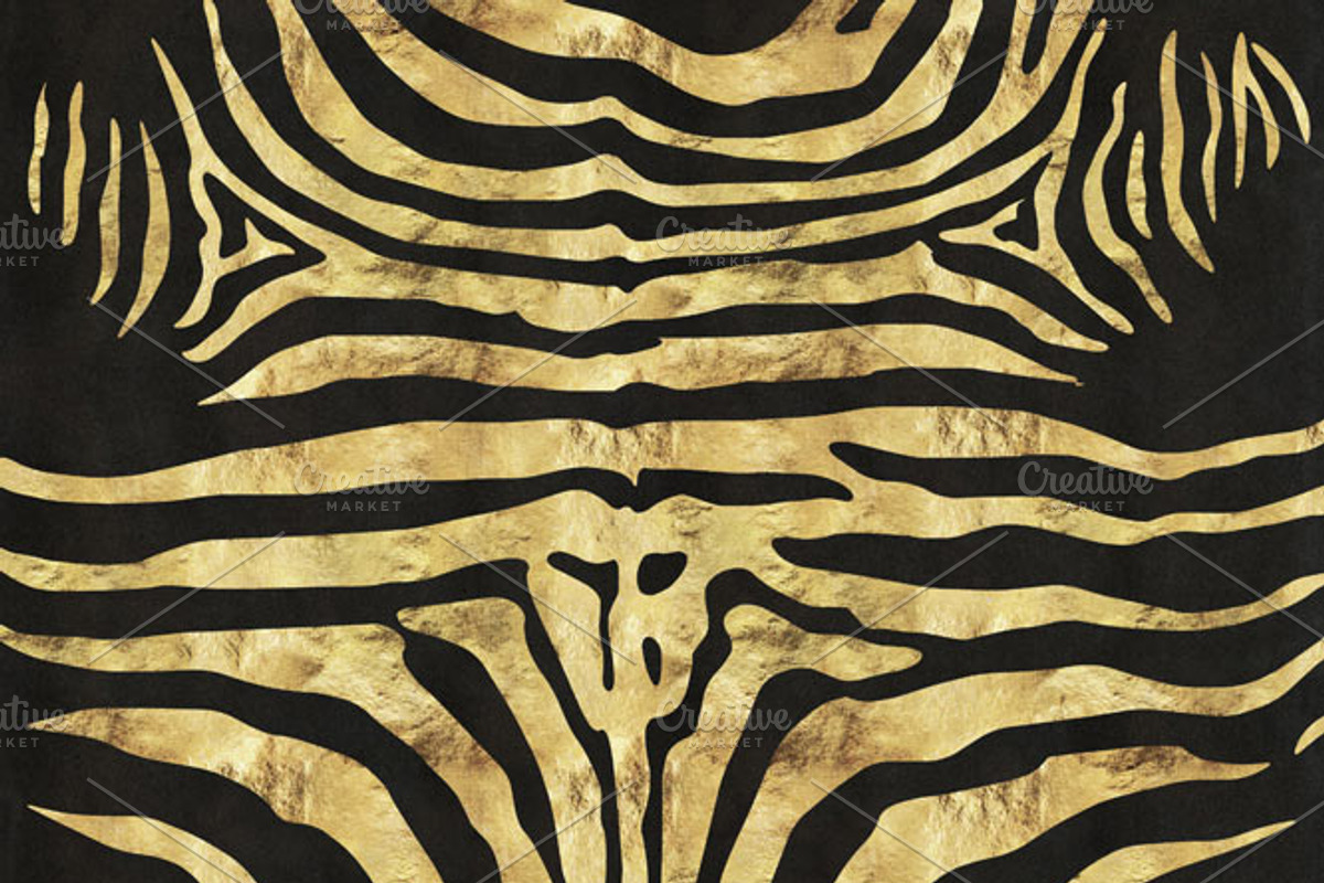 Organic Gold Leaf Digital Patterns, a Pattern Graphic by Blixa 6 Studios (Photo 2 of 4)