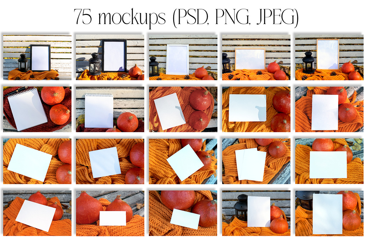 Autumn Mockup Bundle. Fall Mockup., a Print Template by MockupMarket (Photo 4 of 20)