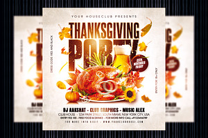 Thanksgiving Party Flyer