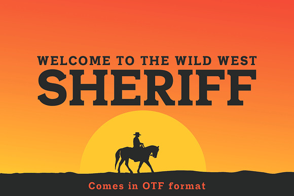 SHERIFF: A Font of the Wild West preview 7