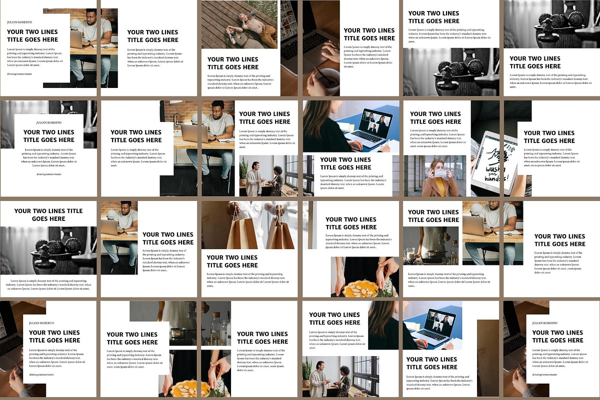 180 Instagram Carousel Bundle CANVA, a Social Media Template by bonadigitals (Photo 8 of 12)