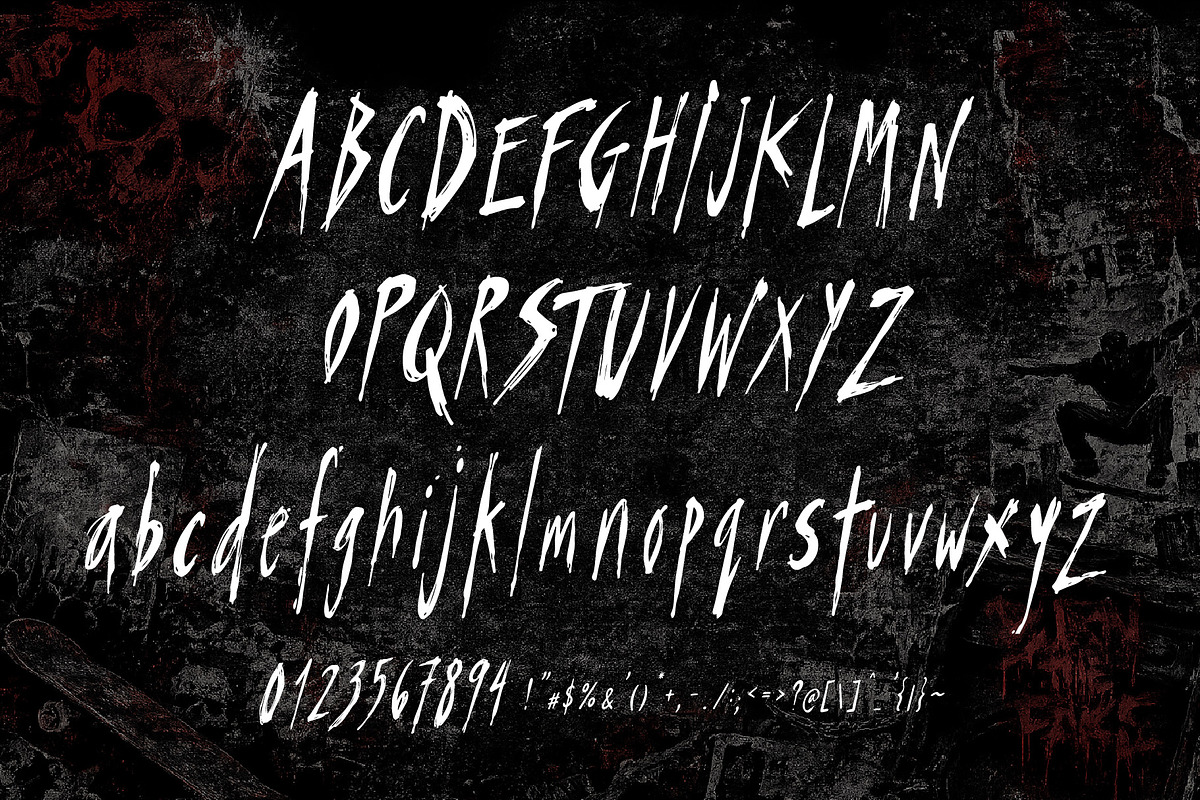 Punksters Trauma - Break the Rules, a Handwritten Font by HypeWorksCo (Photo 14 of 14)
