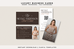Luxury Business Cards Canva Template, a Business Card Template by BrandhavenStudio