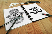 Patterns with mantra OM, an Object Graphic by Katika Shop (Thumbnail 3 of 5)