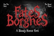 Fates Borgnes – Bloody Horror Font, a Handwritten Font by MaikoHatta (Thumbnail 1 of 7)