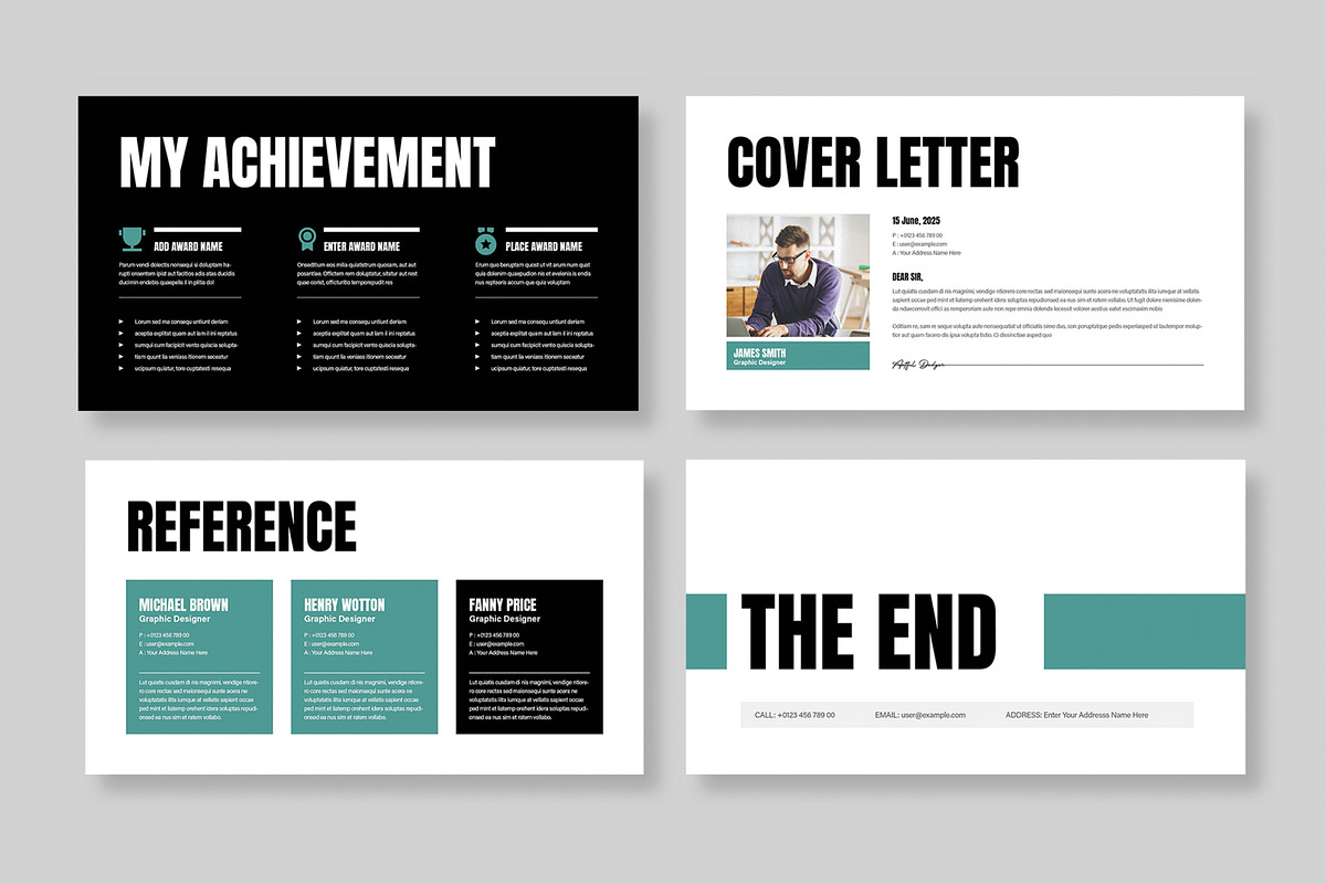 Professional Resume Presentation, a Presentation Template by MightyDesign (Photo 5 of 8)