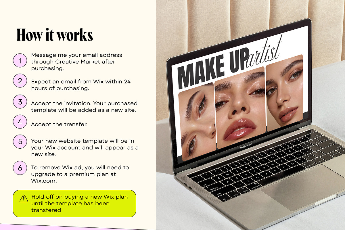 Makeup Artist Wix Studio Template, a Wix Template by Template Twist Shop (Photo 6 of 10)