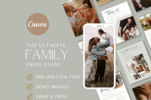 GOLD Family Price Photography Guide