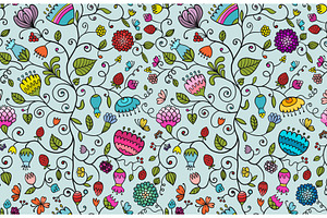 Magic Garden Background. Seamless