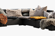 Brown Jordan 4M outdoor wicker sofa, a Furniture 3D Model by 3dmitruk (Thumbnail 4 of 27)