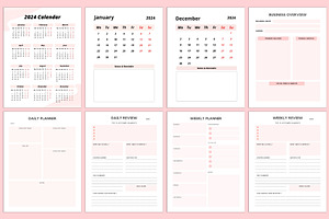 Editable 2024 Small Business Planner