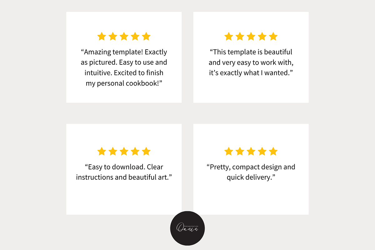 100 Page Cookbook Template CANVA, a Templates & Theme by OrganizationOasisRo (Photo 10 of 10)