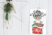 Ho-Ho-Ho christmas clipart set, a Decorative Illustration by JuliaStarArt-FantasyHome (Thumbnail 10 of 10)