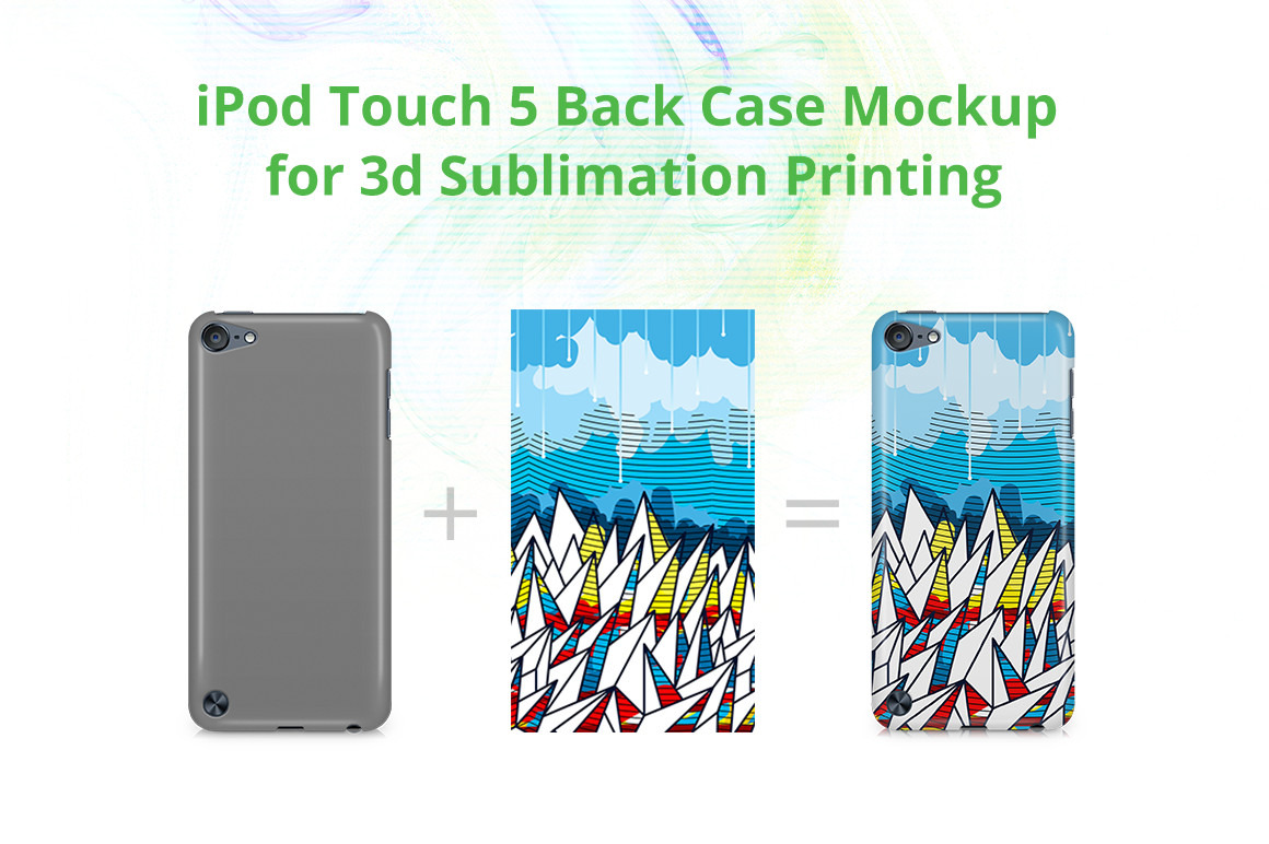 Ipod Touch 5 3D Case Mockup by Vecras  Creative Market