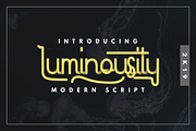 Luminousity - Modern Script, a Script Font by Inspiratype (Thumbnail 1 of 10)