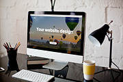 iMac B&W workspace - 6 photo mockups, a Mac Mockup by show it better (Thumbnail 2 of 5)