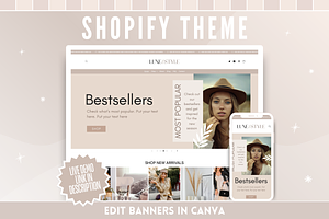 Beige Shopify Theme, a Shopify Template by SunshineStudioBoutique