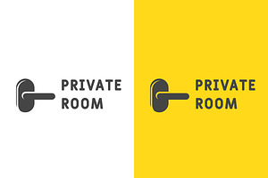 Door Handle Logo Design Icon, a Branding & Logo Template by Morvana Crew