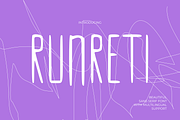 Runreti Stylish Condensed Typeface, a Sans Serif Font by mesuka (Thumbnail 1 of 5)