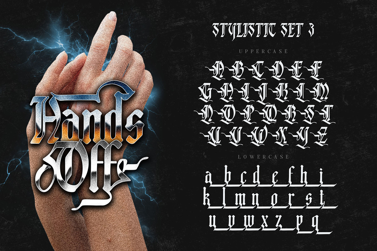 Black Dakota Typeface, a Blackletter Font by alit design (Photo 12 of 15)