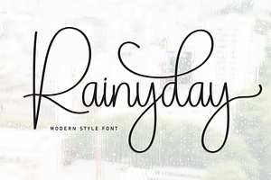 Rainyday Script Font