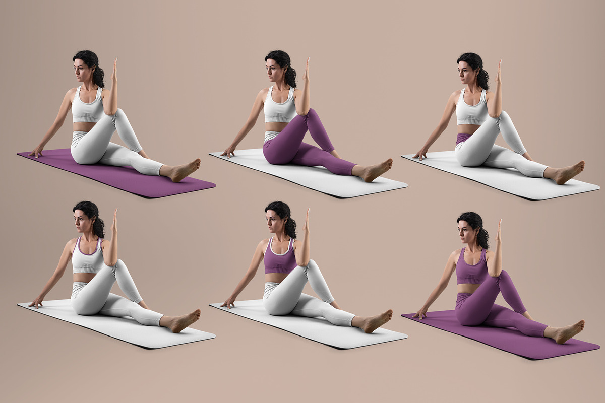 6 Mockups Leggings, Top and Mat, an Apparel Mockup by Grow Design Craft Studio (Photo 3 of 7)