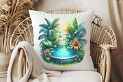 Summer Pool Party Clipart, an Illustration by RobertsArt (Thumbnail 4 of 7)