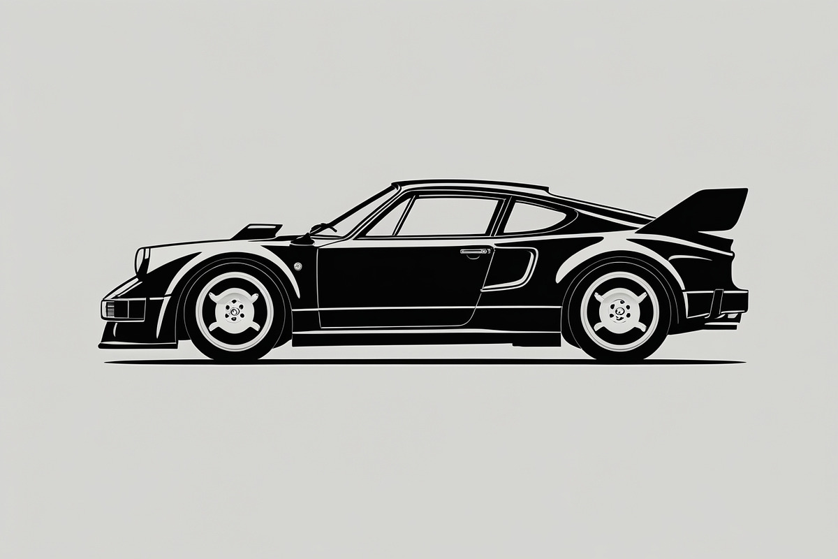 Sports Car Silhouette, an Illustration by balal (Photo 7 of 9)