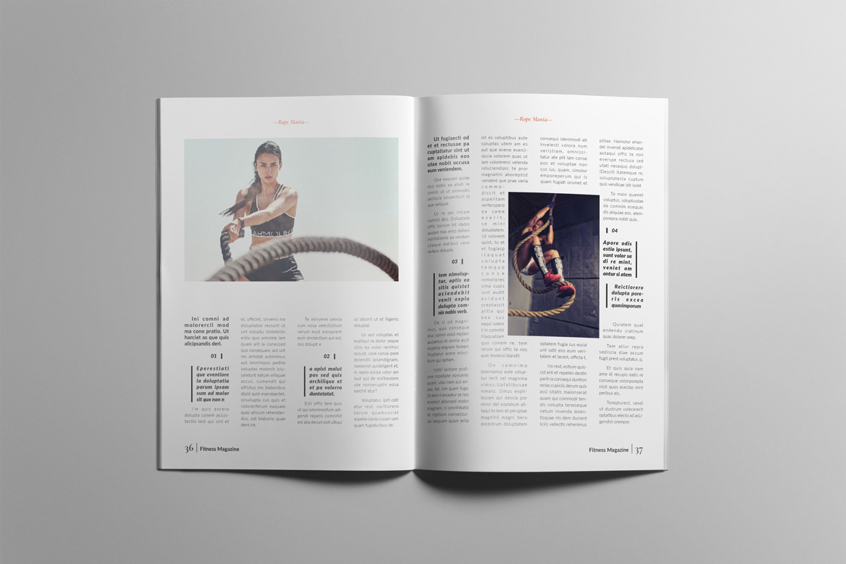 muscle and fitness magazine template, a Magazine Template by Swayang (Photo 19 of 21)