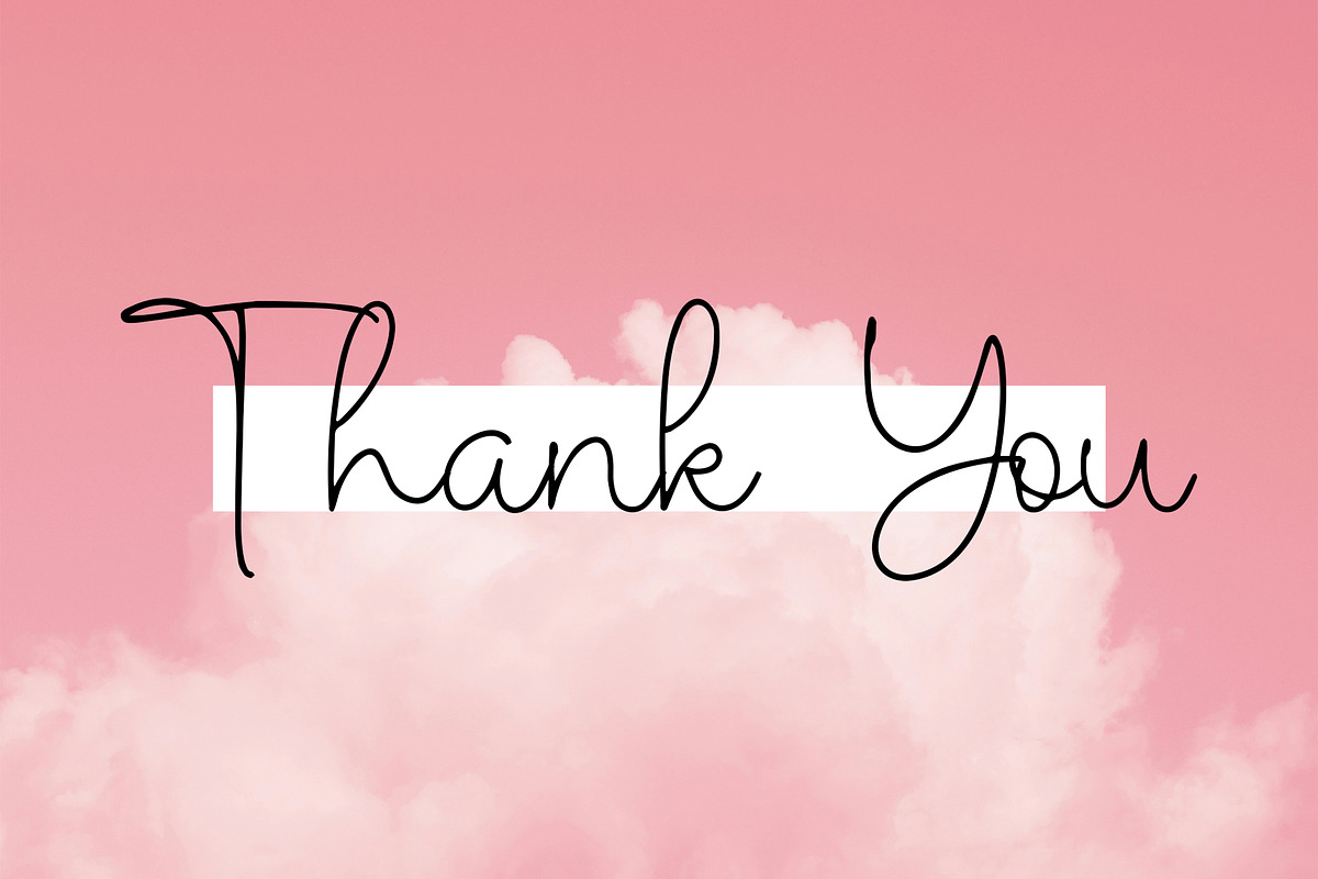 Graceful Line - Monoline Script, a Handwritten Font by Soey Studio (Photo 8 of 8)