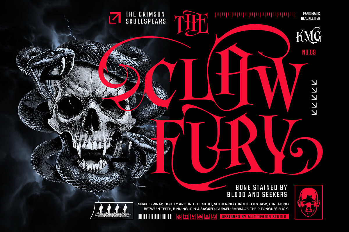 Fang Malic Typeface, a Blackletter Font by alit design (Photo 3 of 20)