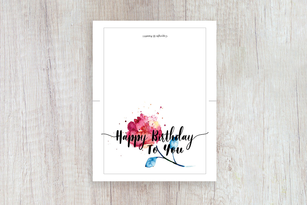 Printable birthday card, a Card Template by TurquoiseDesign (Photo 4 of 4)