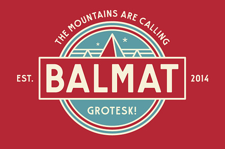 BALMAT, a Sans Serif Font by Hannes Beer